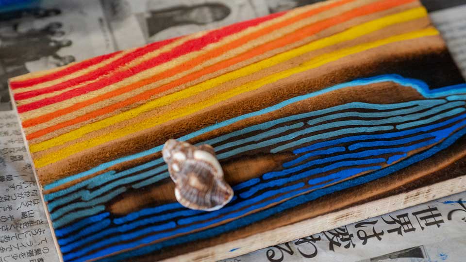 nis students do art project on student retreats
